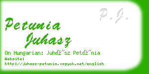 petunia juhasz business card